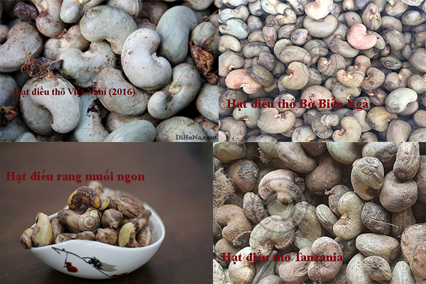 Các loại hạt điều