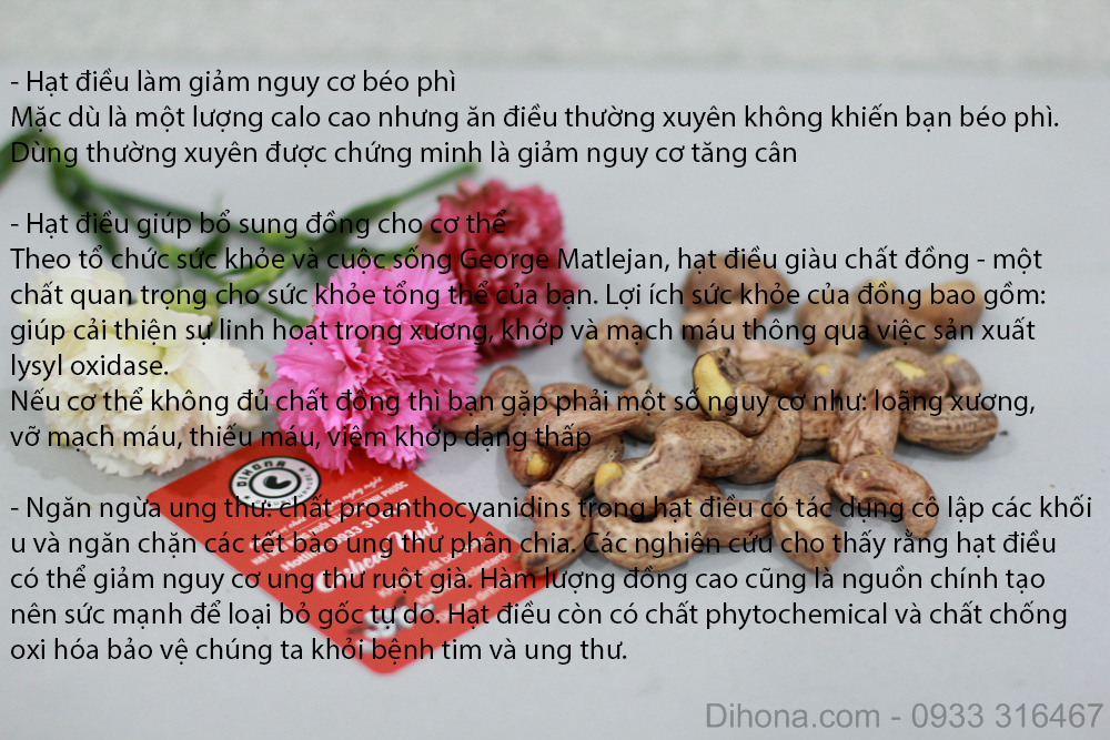 hạt điều có tác dụng gì hạt điều có tác dụng gì