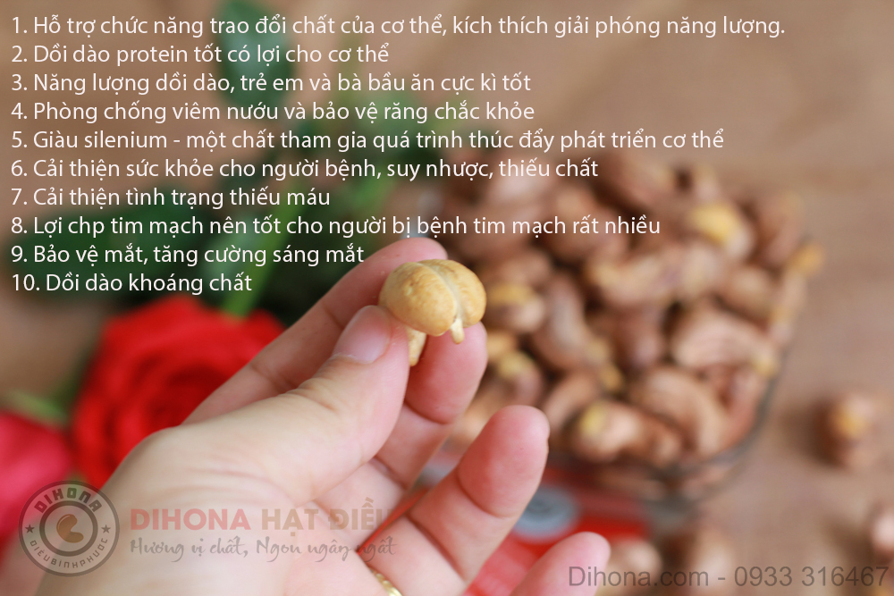 hạt điều có tác dụng gì hạt điều có tác dụng gì