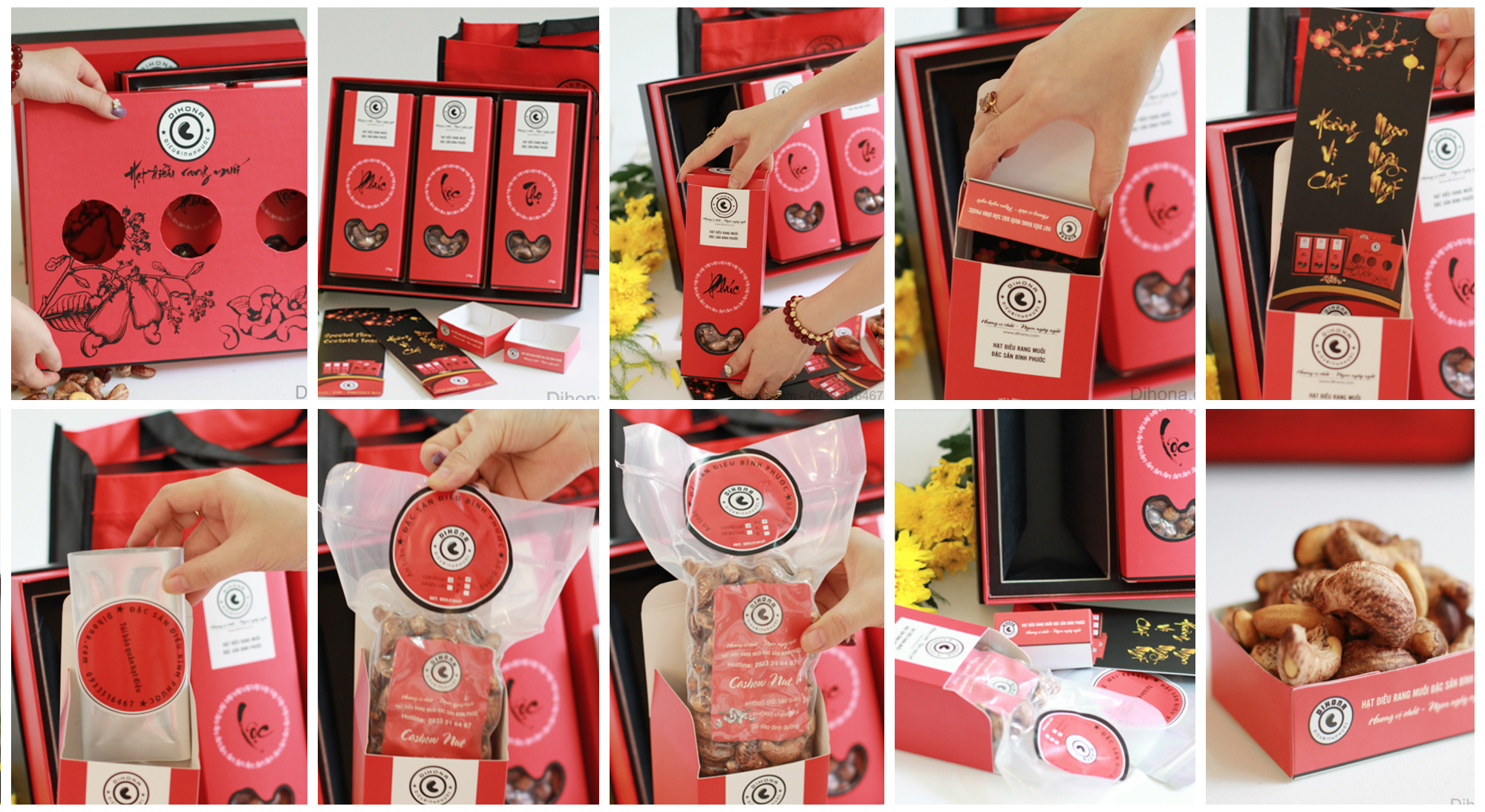 hộp quà hạt điều phúc Lộc Thọ